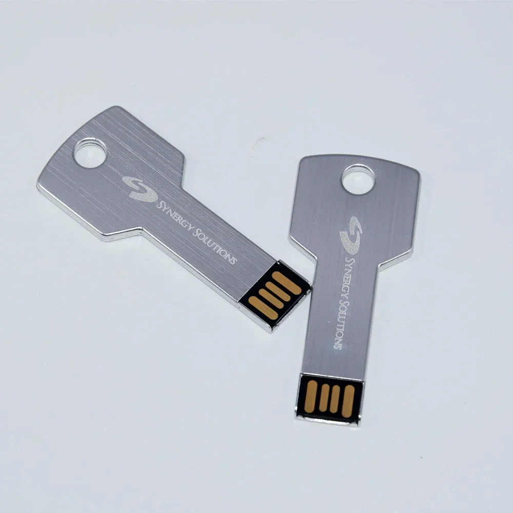 USB-флеш-накопитель металлический в форме ключа, 4/8/32/16 ГБ, 50 шт./партия