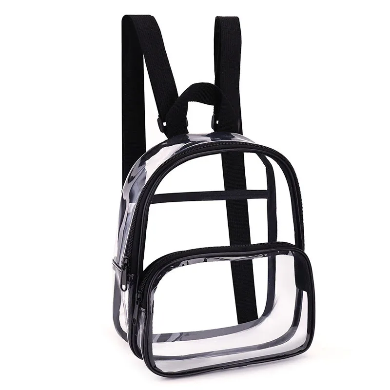 Clear Backpack Stadium Approved  Shoulder Straps, Small Clear Bag for Schools, Concerts, Work, Festivals and Sporting Events