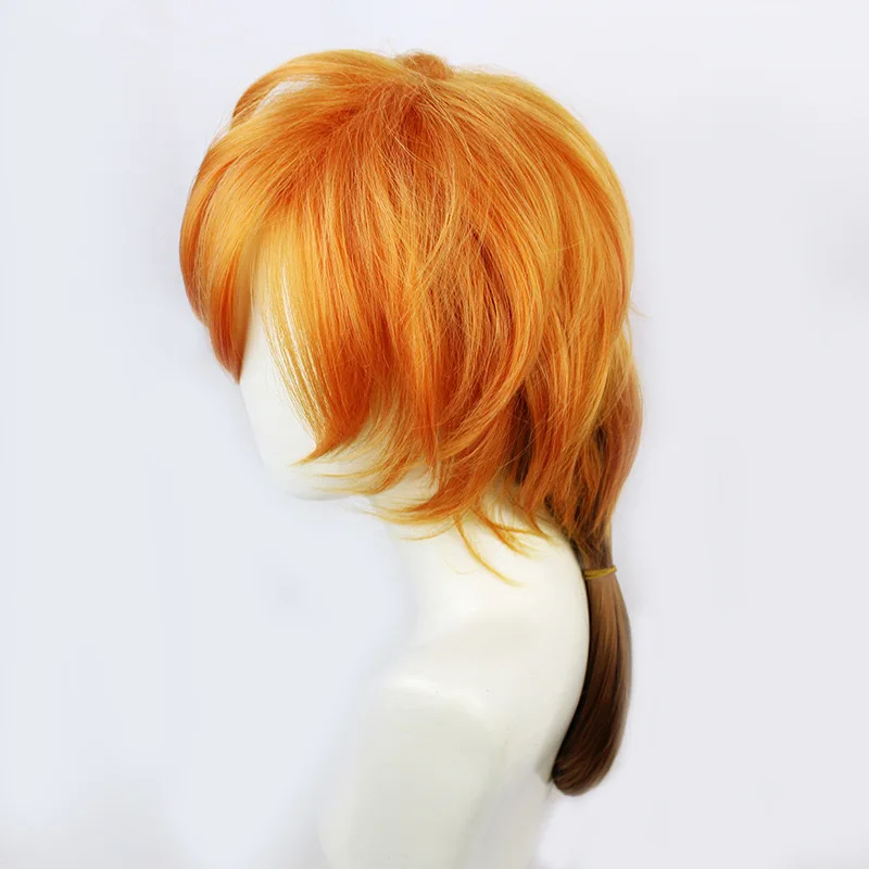 Danganronpa's Literary Hero Nakajima Shuji Dog Cosplay Wig Special Blend Gradient Messy And Slightly Curly Medium-length Hair