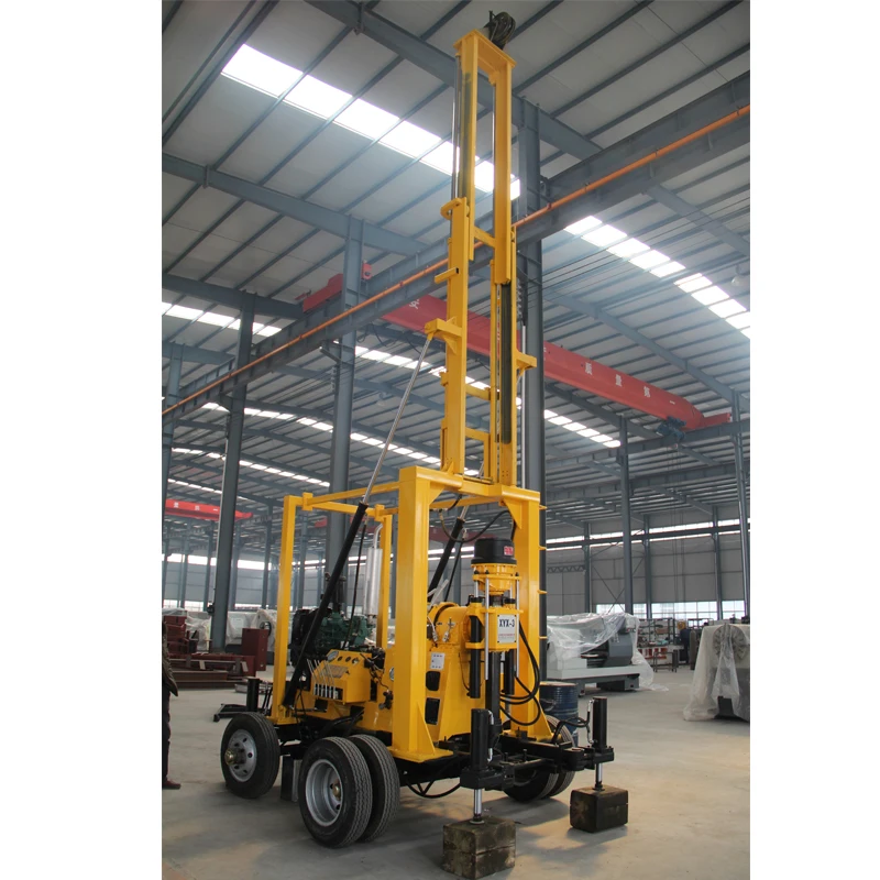 Full hydraulic soil sampler 100M depth sample core drilling rig machine for survey test