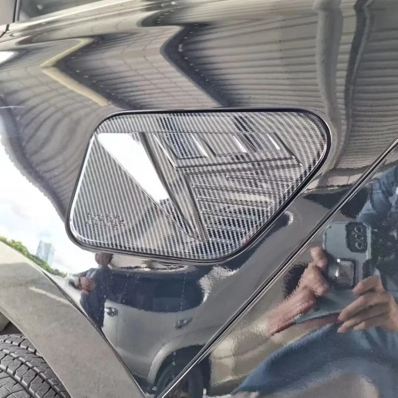 

Для Isuzu MU-X MuX 2023 2024, АБС-пластик, крышка топливного бака из углеродного волокна, ручка двери, чаша, передняя и задняя, декоративные наклейки для автомобиля