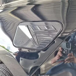Para Isuzu MU-X MuX 2023 2024 ABS fibra de carbono tapa del tanque de combustible manija puerta tazón identidad delantera y trasera pegatinas de decoración del coche