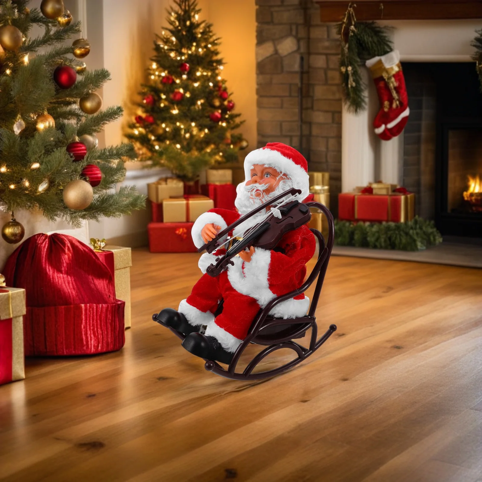 

Рождественские украшения, мультяшная игрушка, электрические игрушки, вечерние декоративные украшения Санта-Клауса