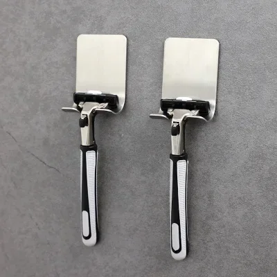 

10PC 304 stainless steel Razor Holder Men Shaving Shaver Shelf Shaving Razor Rack Bathroom Home Viscose Wall Hooks Hanger