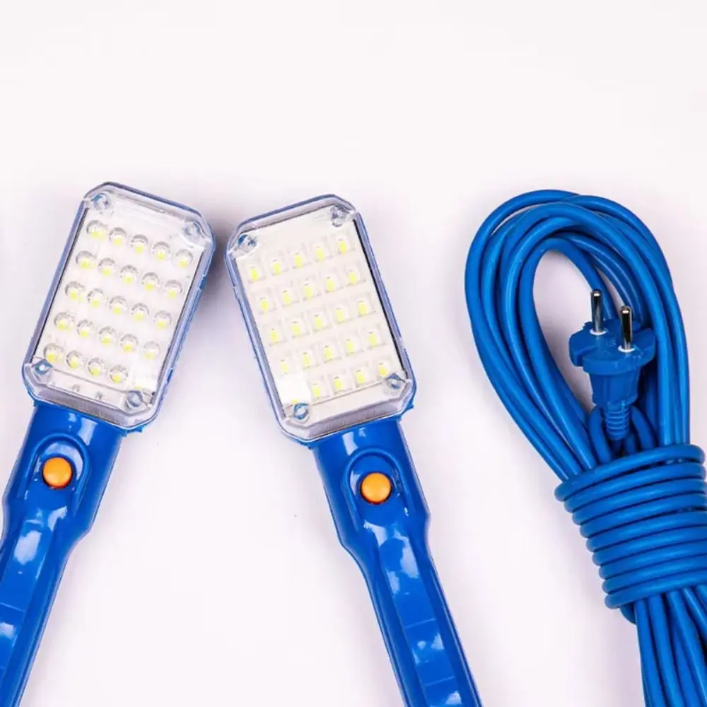 Portable 30 LED Portable Workshop Flashlight 220V Magnet Handheld Repair Lamp ABS Built 5m Power Cable LED Work Light Garage