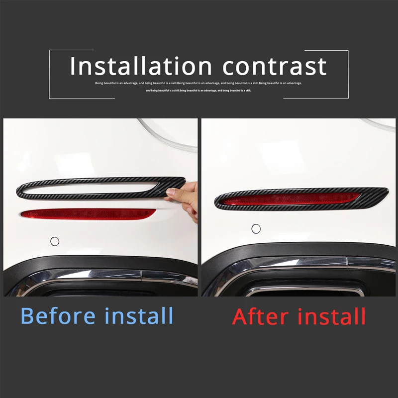 إطار غطاء مصباح الضباب الخلفي ملصق الكسوة لمرسيدس بنز C الفئة W206 2022 2023 2024 2025 ملحقات الإضاءة الخارجية تصفيف السيارة #4