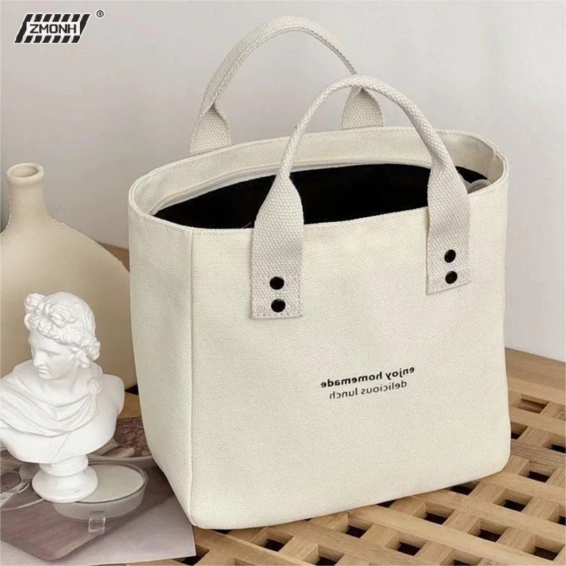 

[H]Women's Canvas Handbag Solid Color Women's Casual Large Capacity Travel Bag