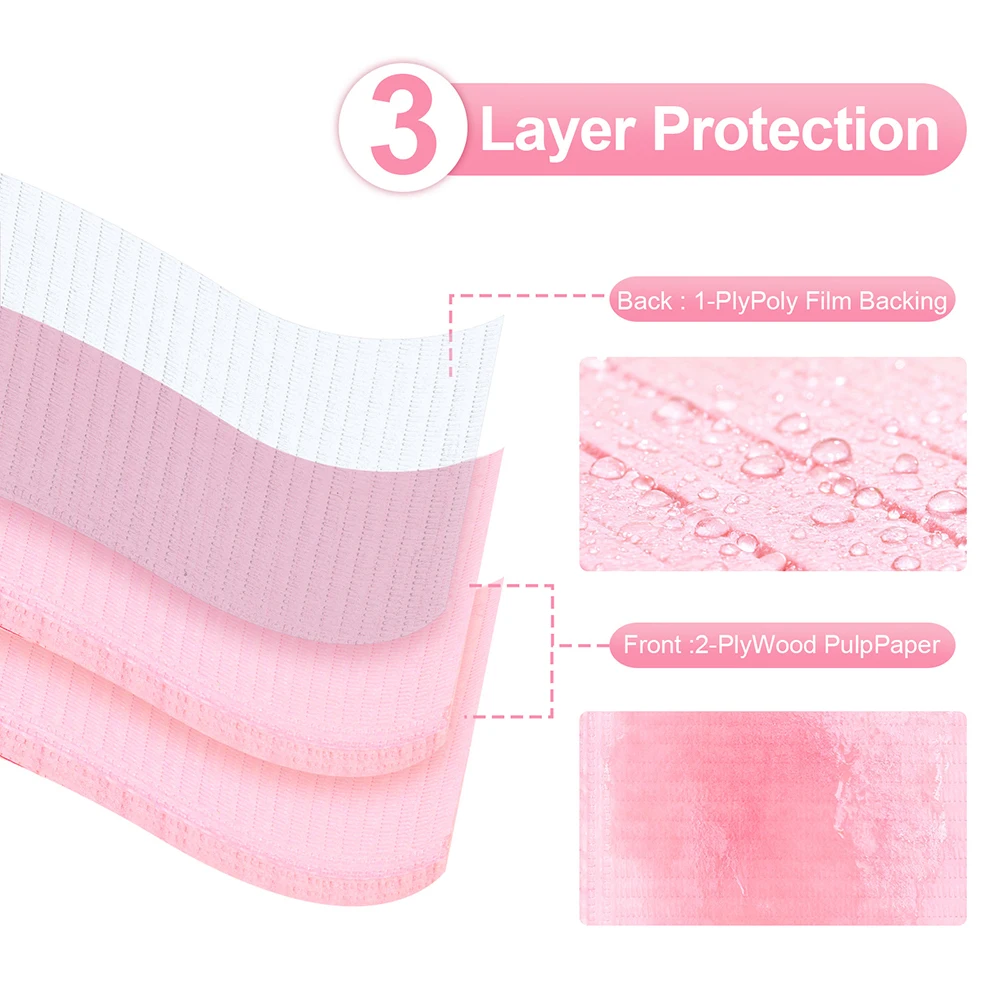 50Pcs Disposable Nail Table Mats Foldable For Table Waterproof 3 Ply Nail Art Paper Pads Manicure Supplies Double-sided Design