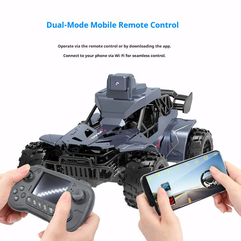Alloy Remote Control Car With Hd Display Camera Wifi App Control Off Road Drift Stunt Electric  Vehicle For Adults New  Model