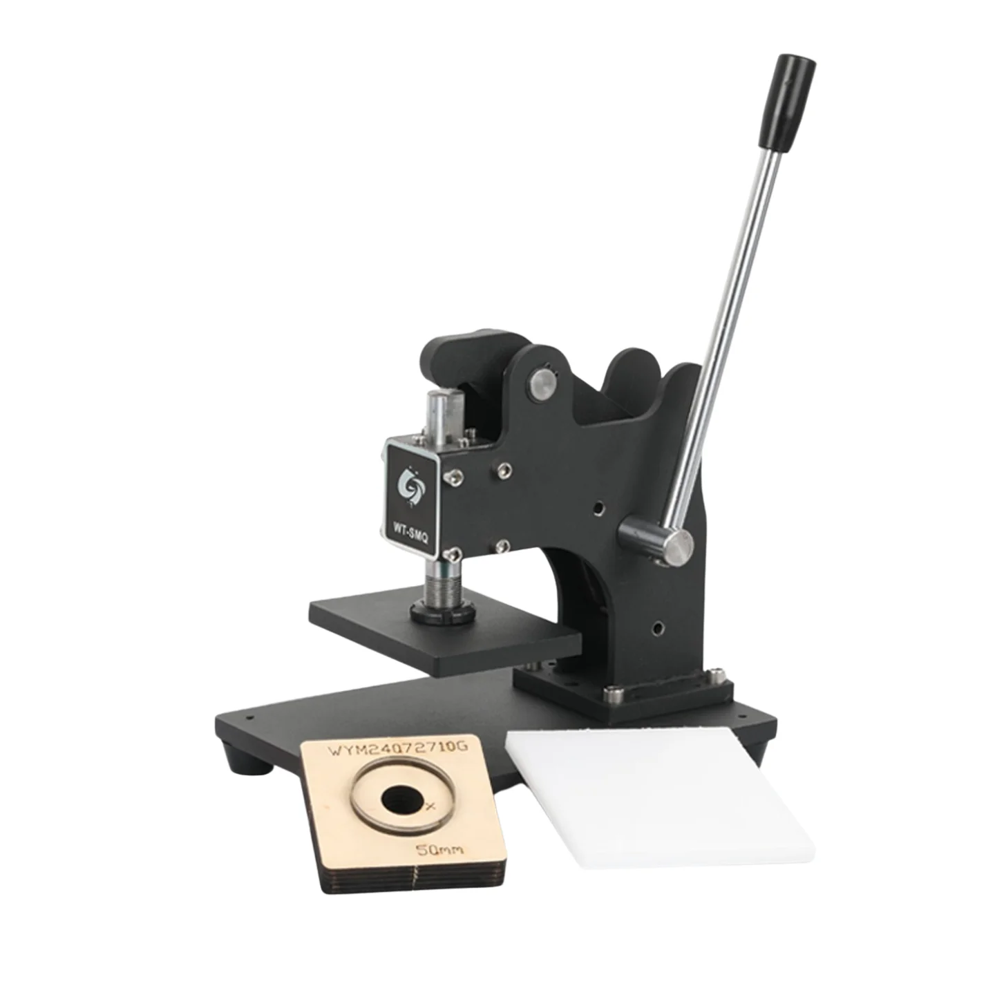 Manual Die-Cutting Machine Kit - With Die, Punch Press, Leather/Paper Cutter & 7 Round Dies for DIY Embossing
