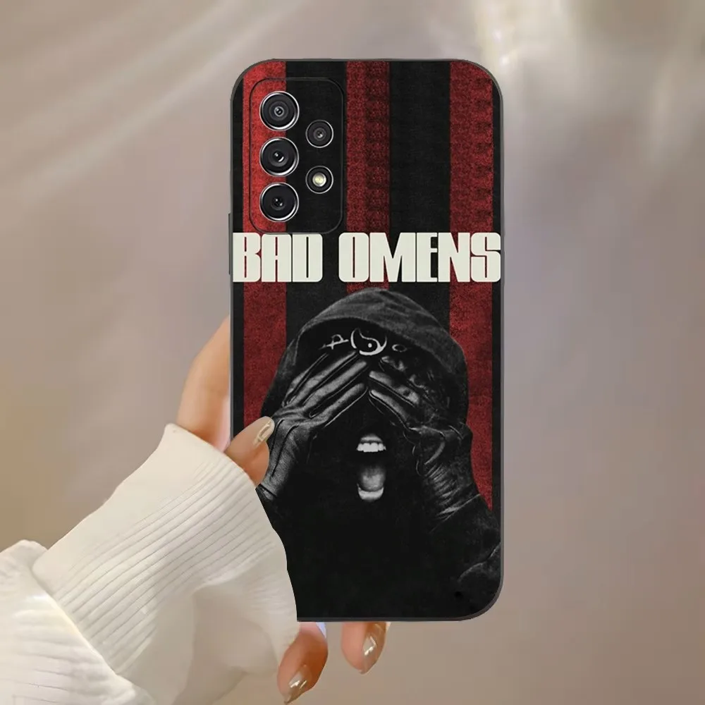 B-Bad O-Omens Phone Case For Samsung Galaxy A91,A80,A73,A72 ,A71,A53A52,A32 ,A31A22,A21s,A20,Black Cover