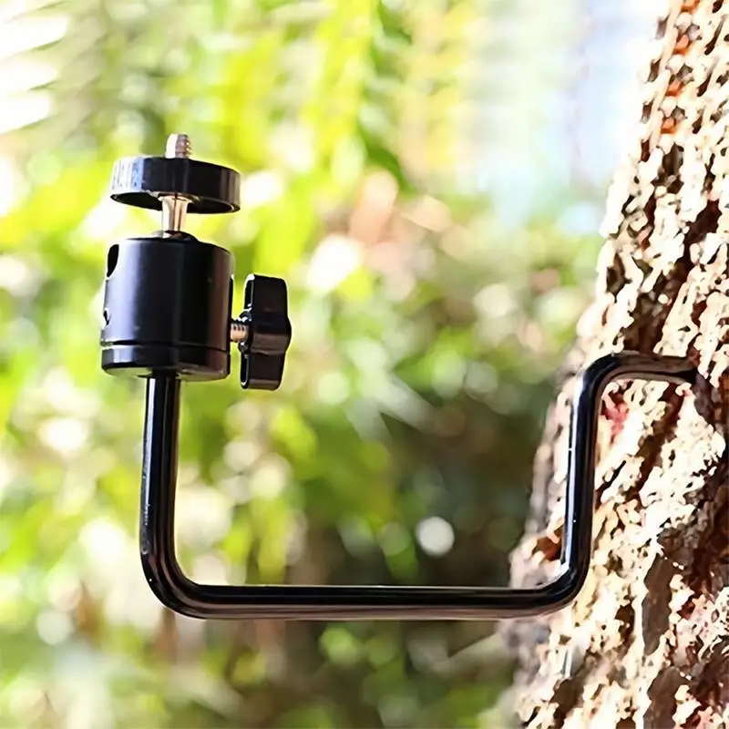 Tree Screw Mount Holder For Hunting Tree Mounted Camera Holder 1/4 Inch Screw Trail Hunting Camera Tree Mount Adjustable Stand