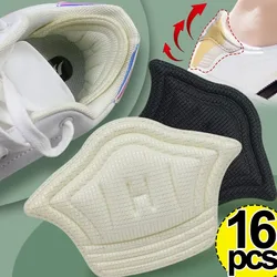 2/16pcs Sport Shoes Heel Pads Sneaker Heel Sticker Adjustable Size Antiwear Feet Pad Cushion Heel Protector Back Sticker