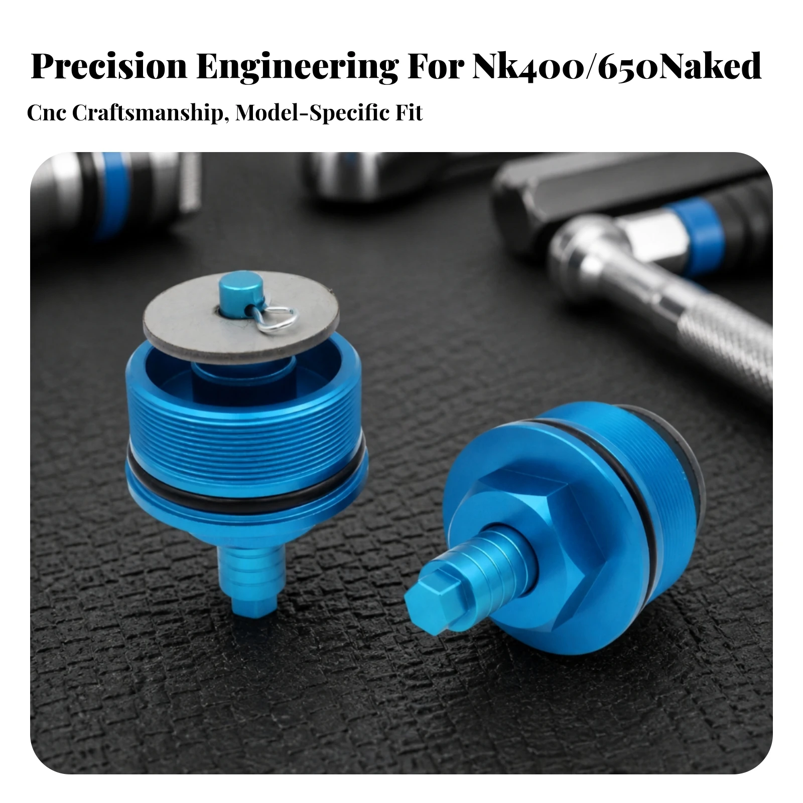 Front Fork Adjuster Screw Aluminum Alloy Shock Absorption Adjustment Screw Fork Preload Adjuster Cap Lightweight Hardware Hard