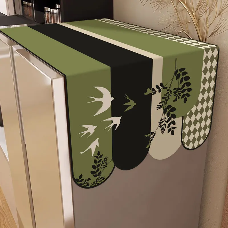 VIKAMA Vintage Freezer Dust Cover, Refrigerator Top Protector Dust Proof New Model