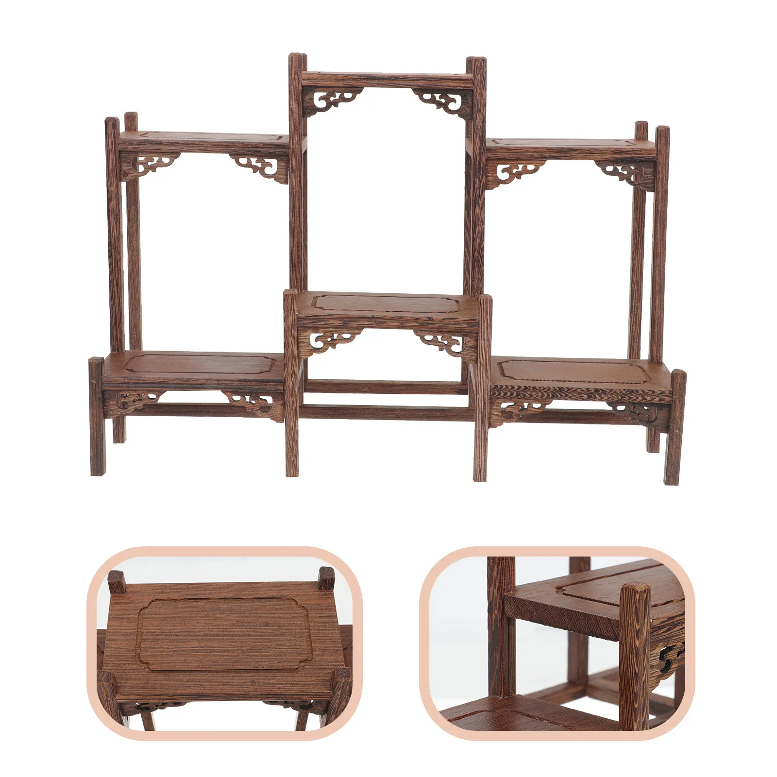 

Wooden Tea Cup Holder Mug Rack Organizer Stand for Home Tea Room Coffee Table Kitchen Storage Display Holder