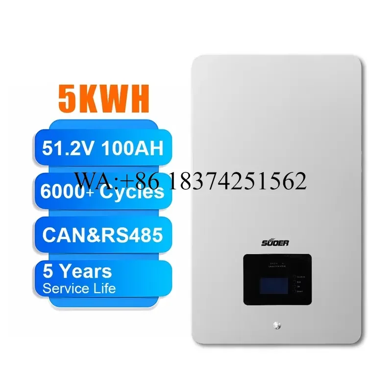 Wmwmnu 6200W Hybrid Solar Off Grid Inverter System with 5kwh 10kwh Lithium Iron Lifepo4 Battery for Home Energy Storage