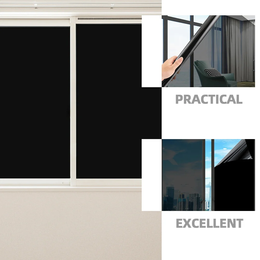 

1 Roll Reflective Uv Resistant Window Film Way Privacy Sun Blocking Film for Home Office Bedroom Glass Tinting