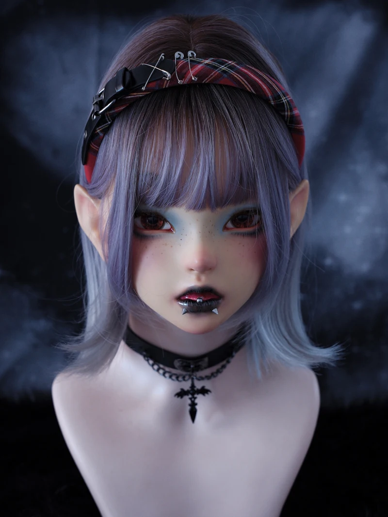Handmade Women Girls Punk Rivet Chain headband Y2K Hair bands Headdress Gothic Lolita cosplay Hair hoop Hop hip hair accessories