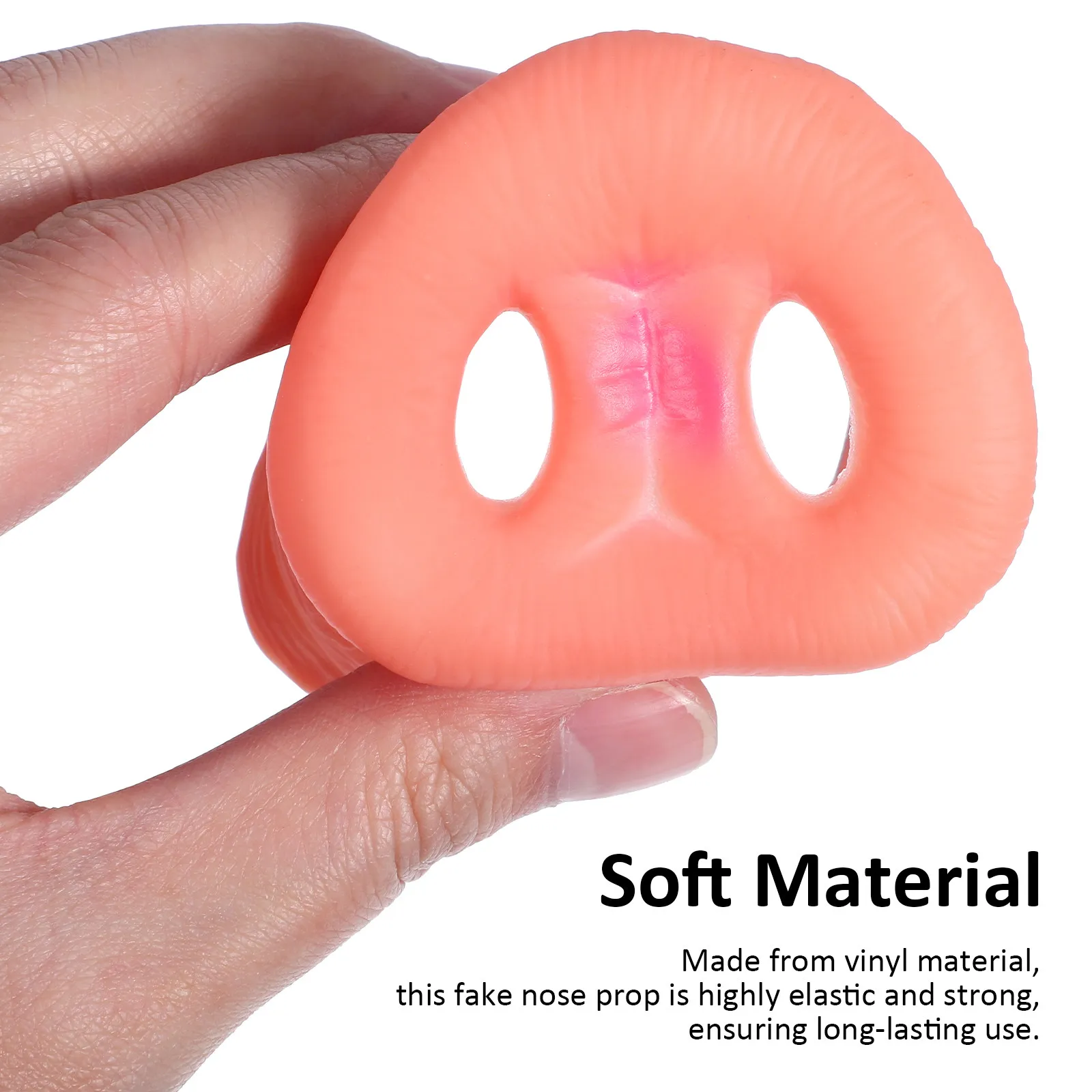 

3Pcs Pig Nose Elastic Band Soft Vinyl Cosplay Prop Party Costume Roleplay Nose Mask Pig Cosplay Supplies Performance Prop