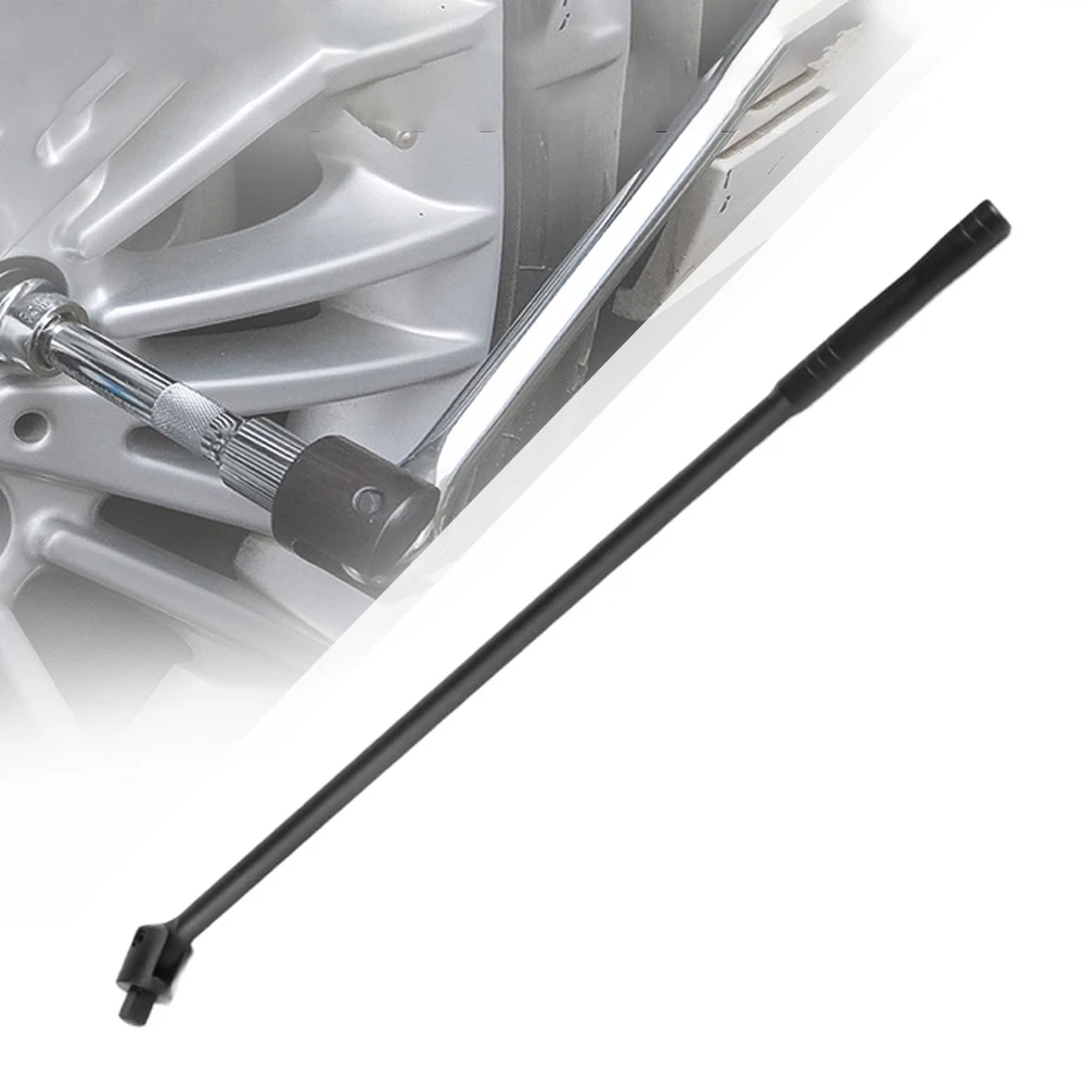 Socket Wrench with Flexible Ratchet Handle and Spring Loaded Ball System for Loosening and Tightening Wheel Bolts