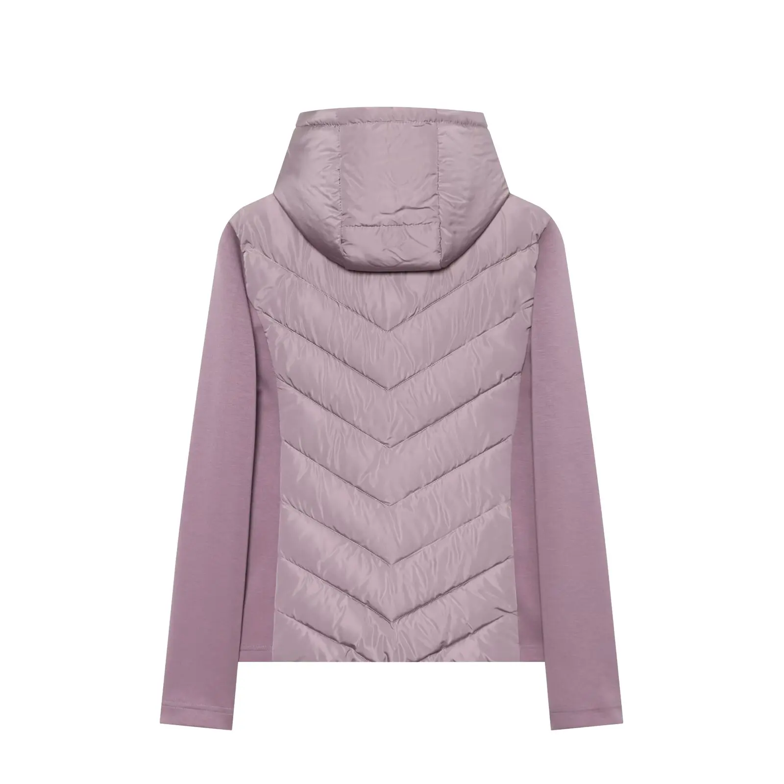 ETJ 2026 New Women's Elegant Fashion Patchwork Long Sleeve Standing Collar Hooded Cotton Jacket Sport Coat 8073227