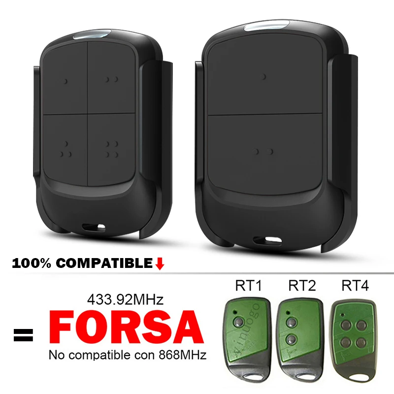 

For FORSA Electric Gate Remote Control 433.92MHz FORSA RT1 RT2 RT4 Garage Door Opener Command Transmitter