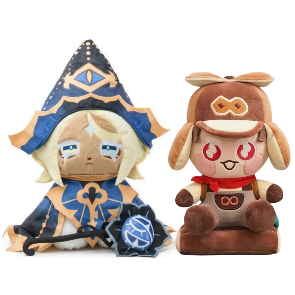 

Мягкие игрушки Cookie Run Kingdom: Аниме-персонажи Eternal Sugar Cookie и Shadow Cookie Cat, мягкие плюшевые куклы, детские игровые аксессуары