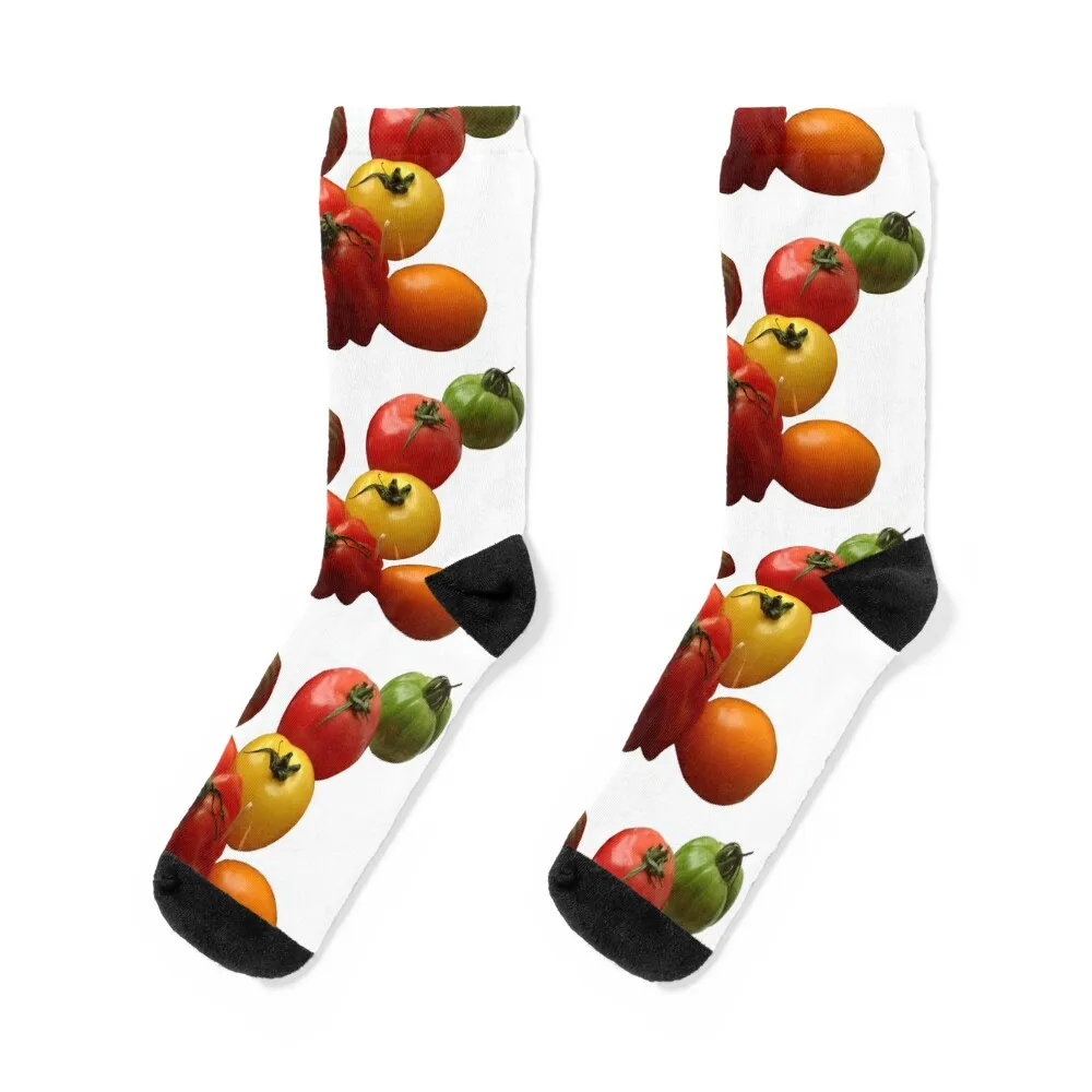 Seven varieties of tomatoes Socks funny sock Stockings floor Socks Woman Men's