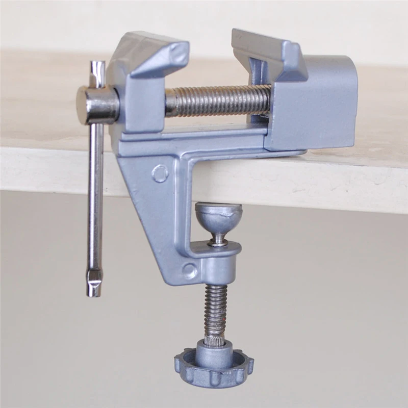 Uniwersalny Mini ławeczka imadło imadło śrubowe ze stopu Aluminium 30mm zacisk roboczy imadło śrubowe dla majsterkowiczów Craft Mold naprawiono Repair Tool