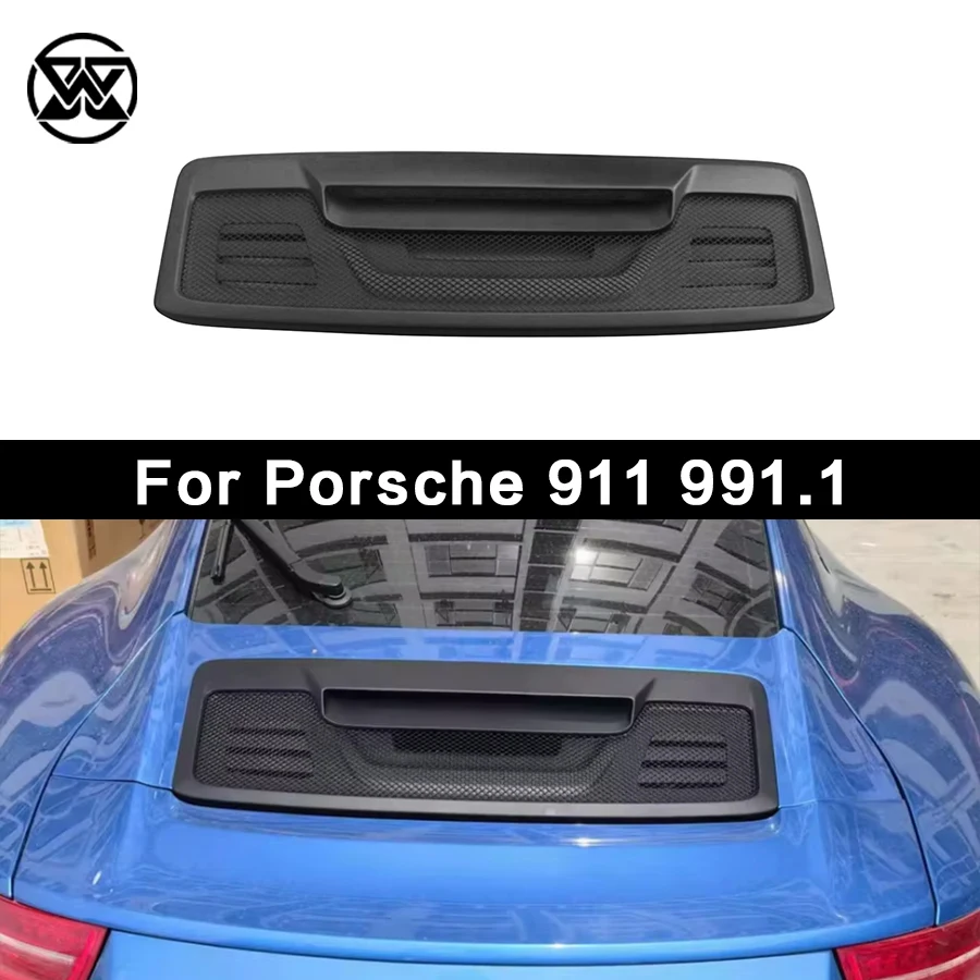 

For Porsche 911 997.1 997.2 Carbon Fiber Rear Trunk Lid Spoiler Duck Tail Wing Car Rear Radiator Grille Body Kit