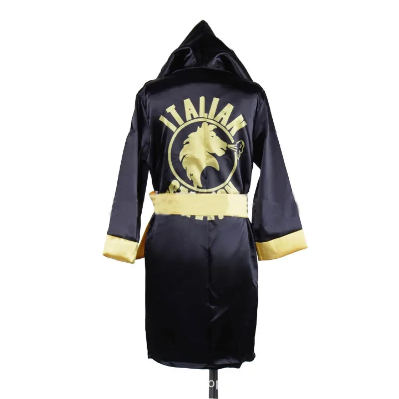 Costume de boxeur Rocky Balboa pour enfants, robe de boxe pour garçon, rouge, noir, vêtements de gel avec objectifs, film, enfant