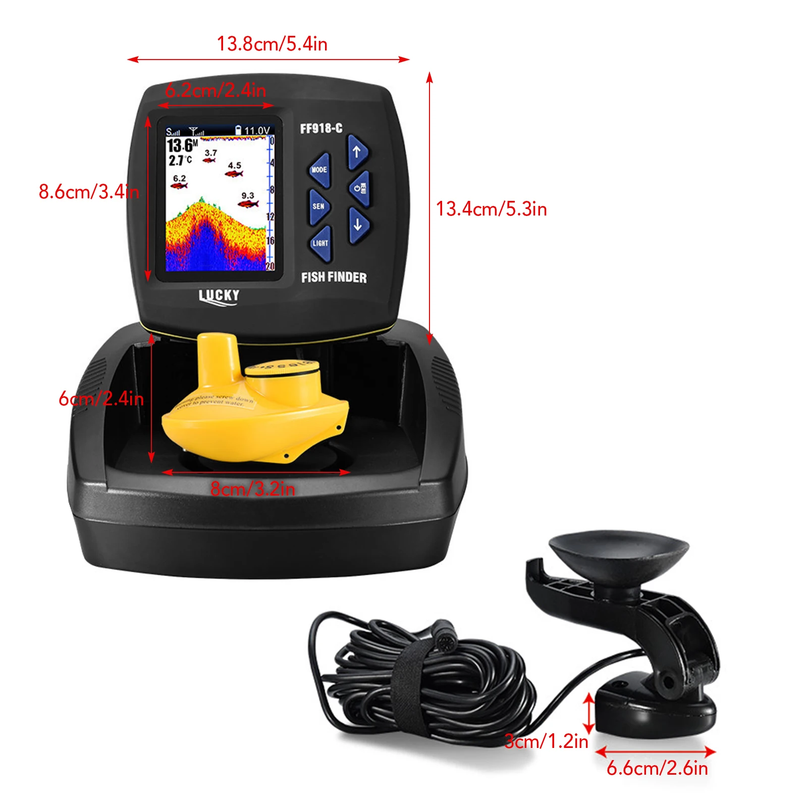 Balık Bulucu Kablosuz Sonar Se - Fishing Boat Depth Finder incelemesi ve fiyatı