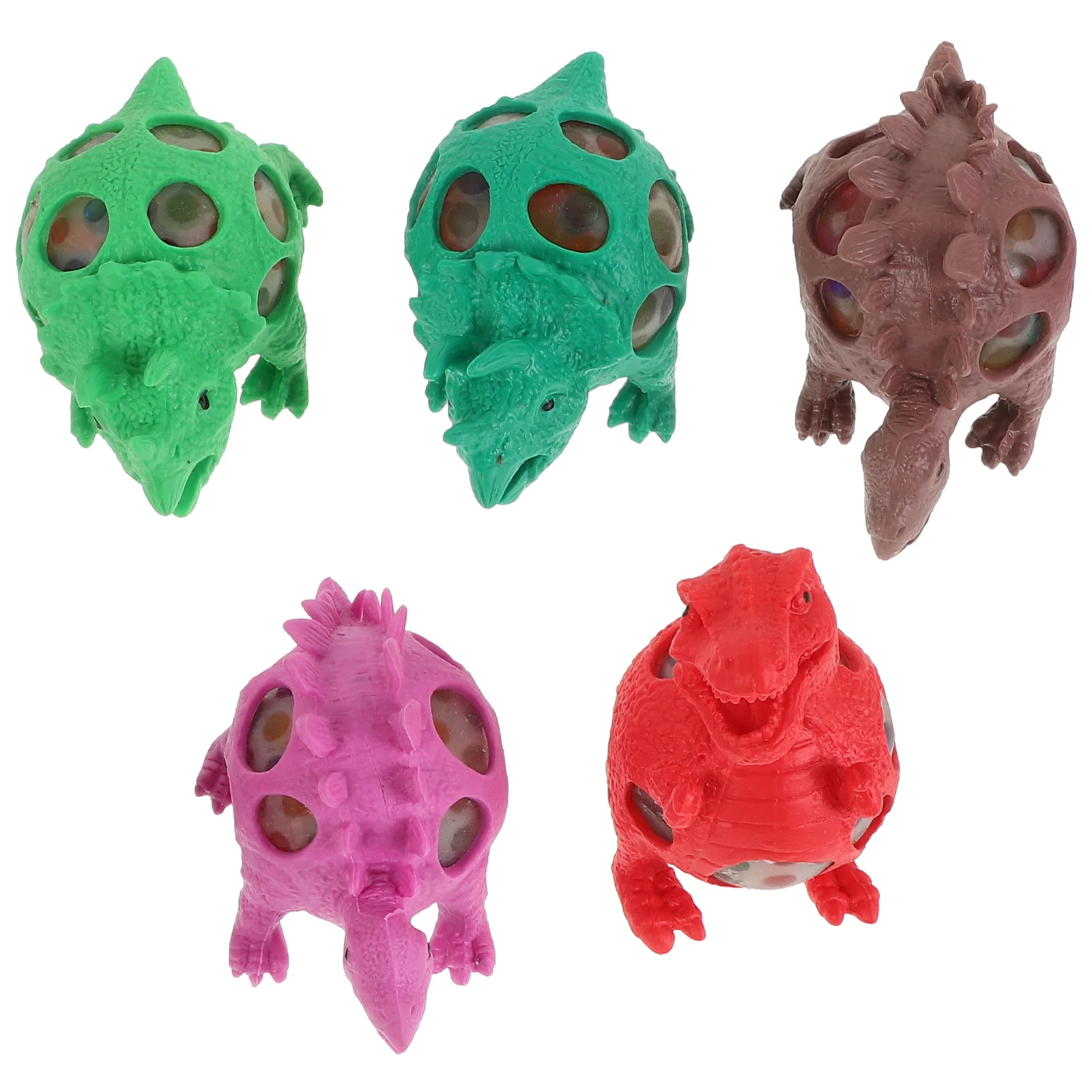 10 Uds. Bola de ventilación de dinosaurio juguetes para niños Squishy elástico Fidget Squeeze Animal sensorial