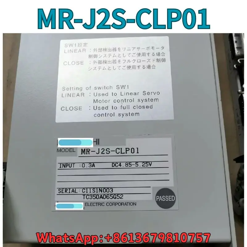 Used Switch MR-J2S-CLP01 test OK Fast Shipping