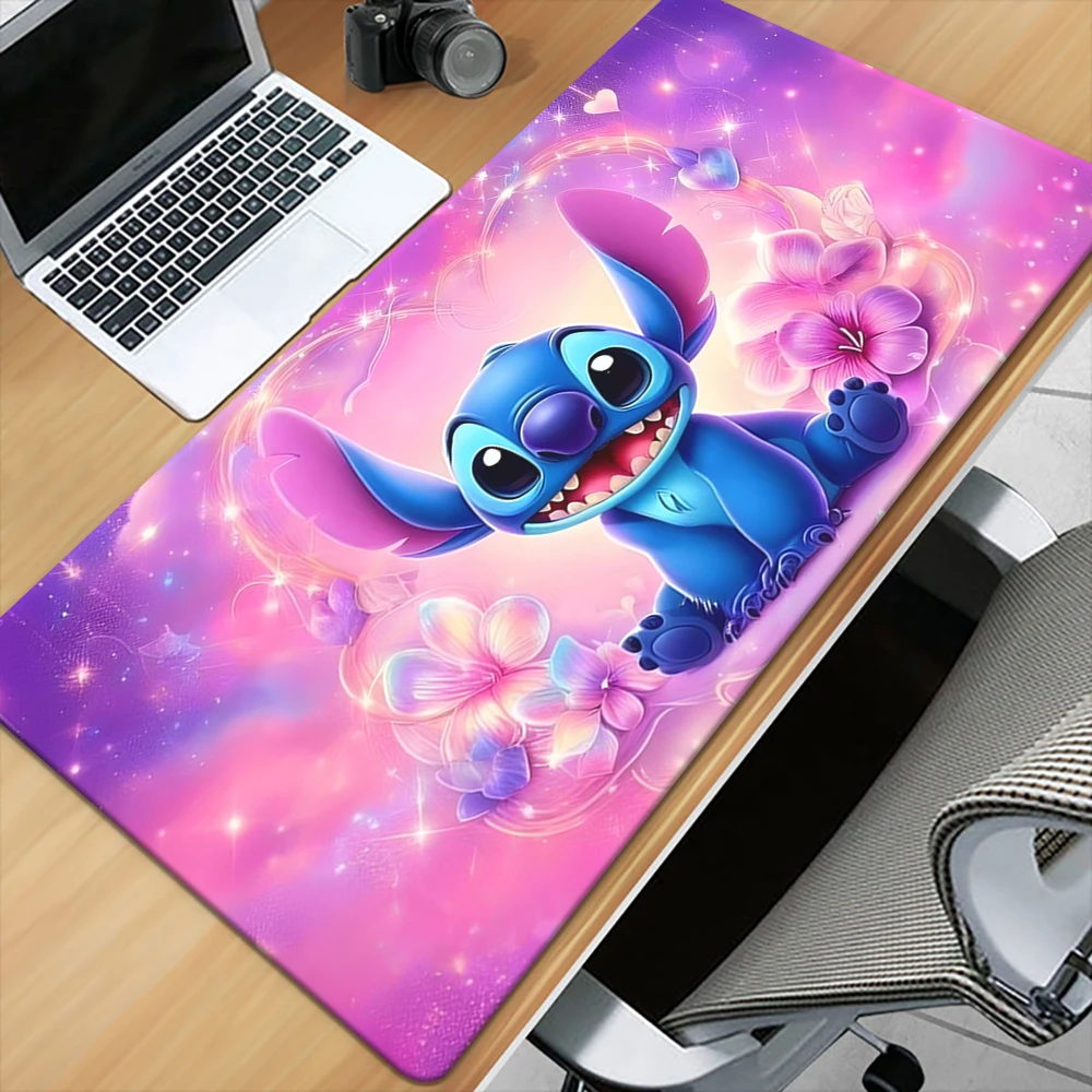 Stitch Desk Mat Laptop Kawaii HD Anime Mouse Pad PC Gaming Accessories Keyboard Rug Cute Cartoon Mousepad  coasters