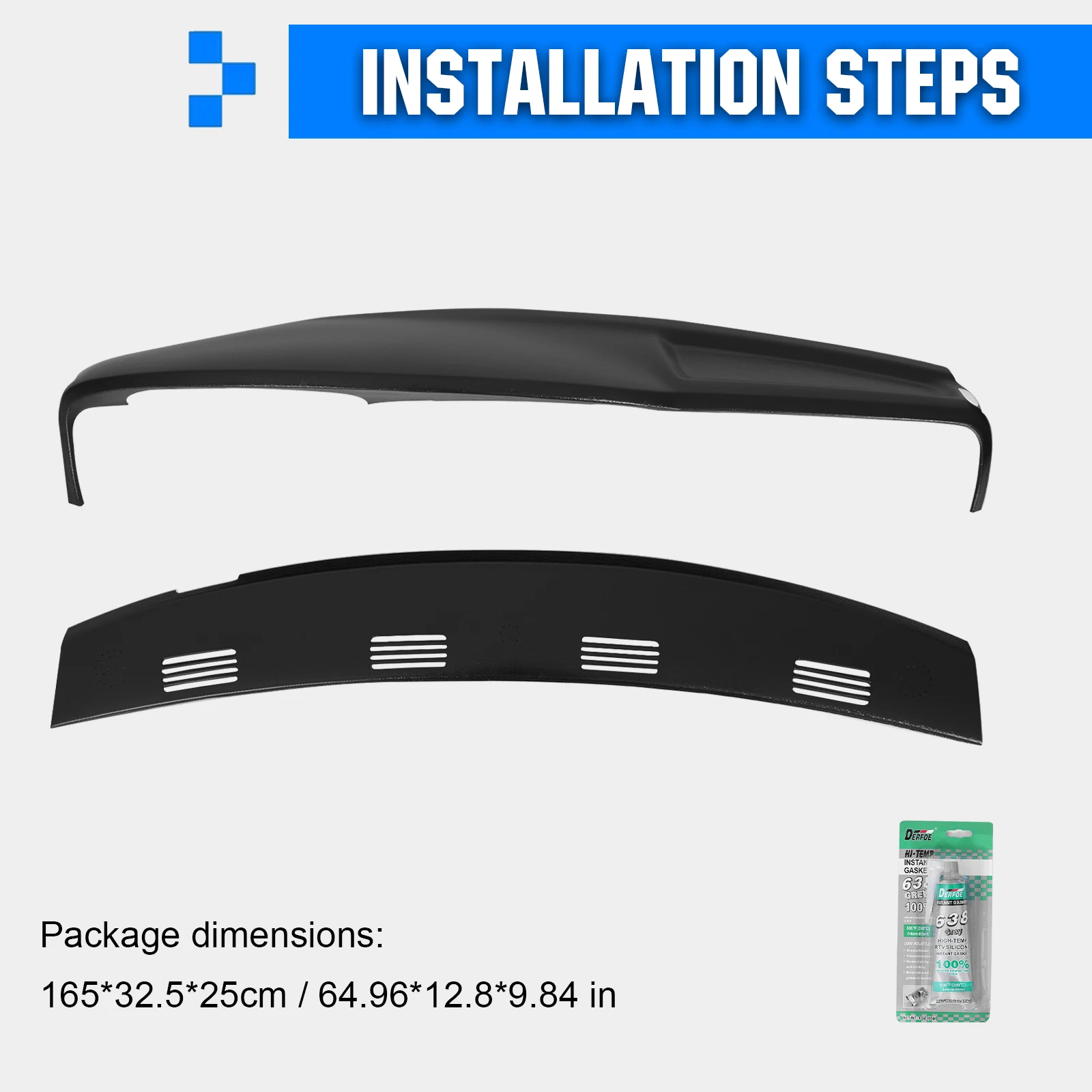 For Dodge RAM 1500 2500 3500 2002-2005 Car Dashboard Protector Wear Resist Anti Slip Dashboard Cover Replacement Accessories