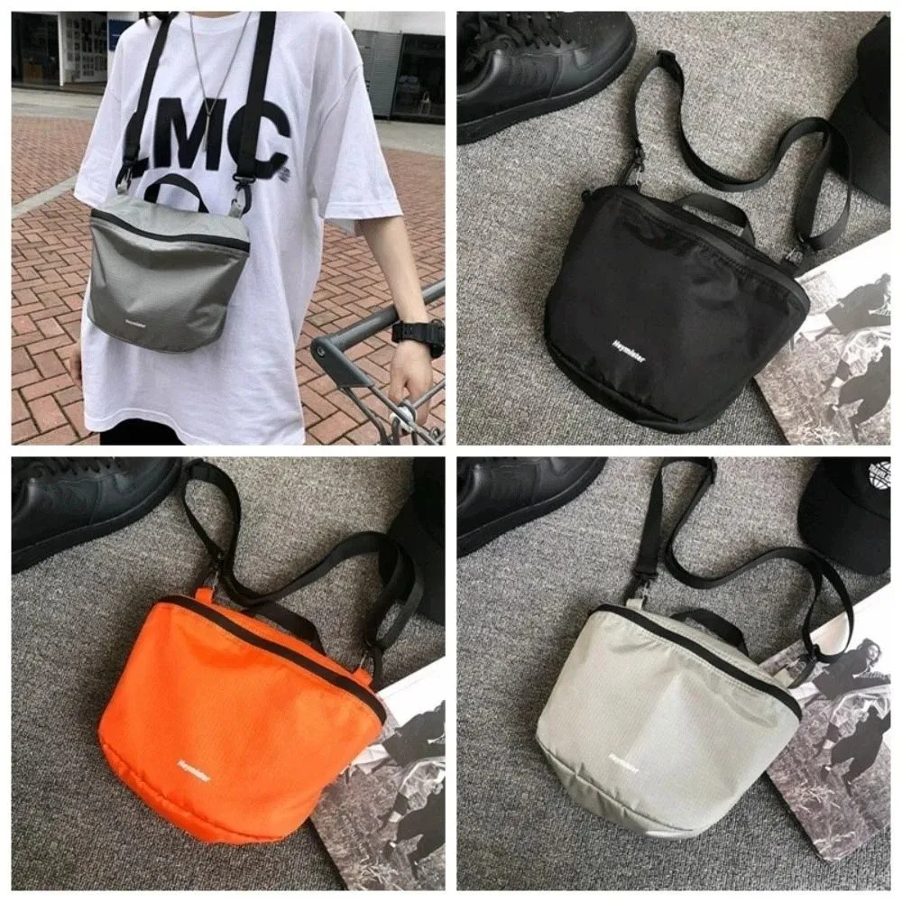Cool Shoulder Bag Solid Nylon Bag Crossbody Bag Large Capcity Turtle Bag Korean Style Solid Color Simple Shell Bag Outdoor image 2