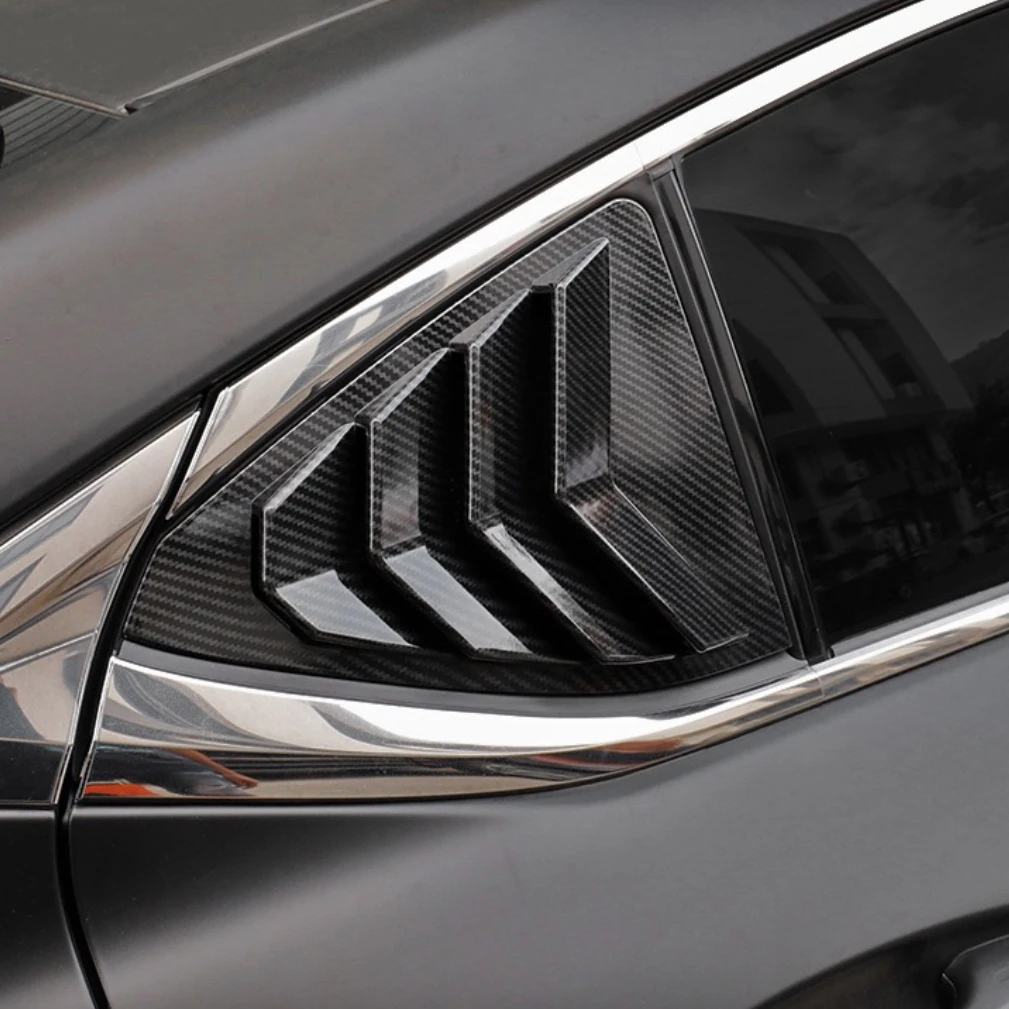 

Car Rear Louver Window Side Shutter Cover Fit For Lexus IS300 IS250 200t 2013-2019 Trim Sticker Vent Scoop ABS Carbon Fiber