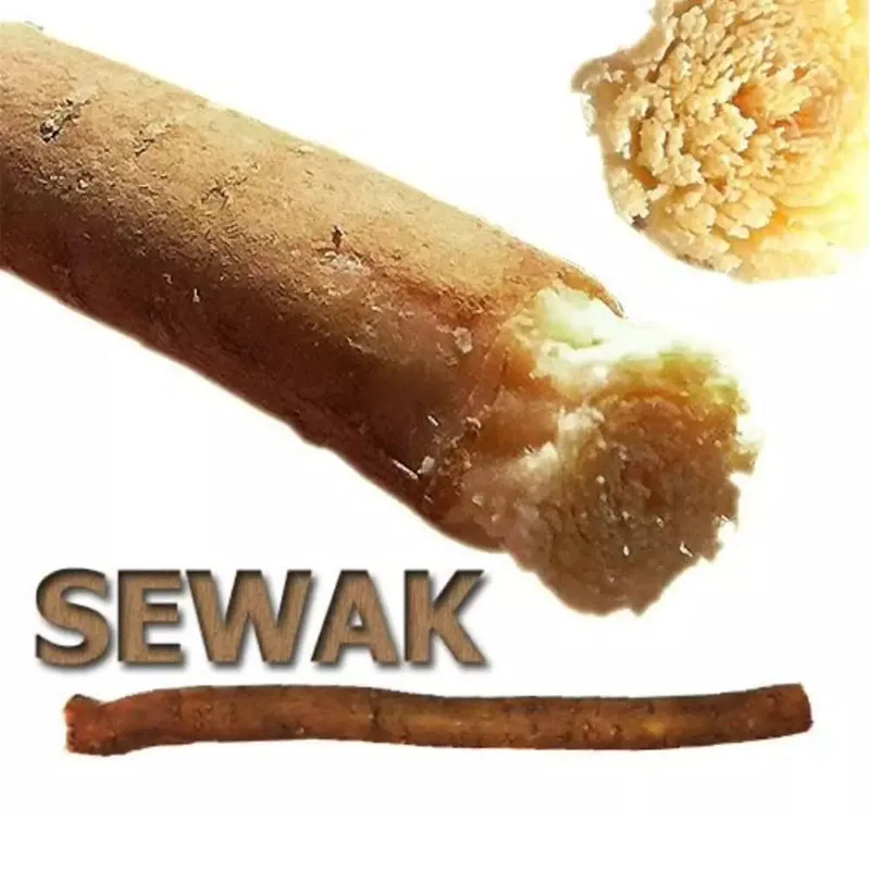 Miswak Sticks Escova de dentes totalmente natural para limpeza de dentes, cálculo e detritos 1 unidade