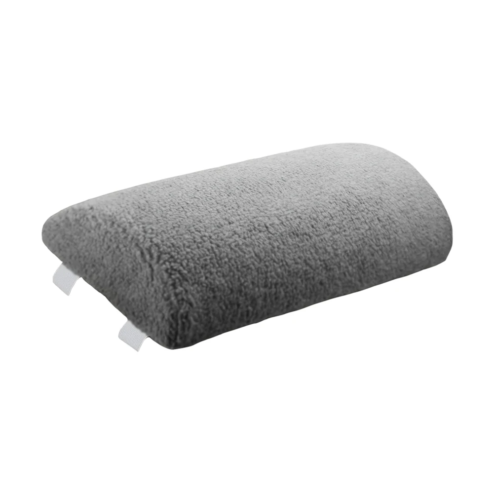

4inches Ergonomic Footrest Pillow with Elastic Strap Leg Rest Bolster with Sherpa Cover Half Roll Leg Pillow for Bed Chair Sofa