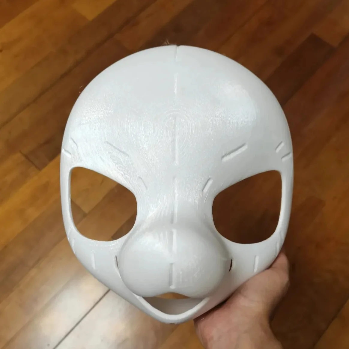 Kemono Base Mask Demon Canine Head Mask Fursuit 3D Printing Semi Realistic Beast Suit Skull Cosplay Costume Furry Accessorie