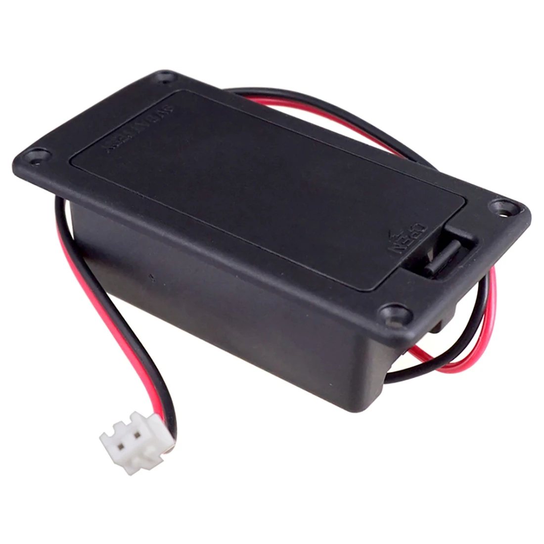 9V Flat Mount Guitar Active Pickup Battery Cover Hold Box Battery Storage Case for Electric Guitar Bass Accessory