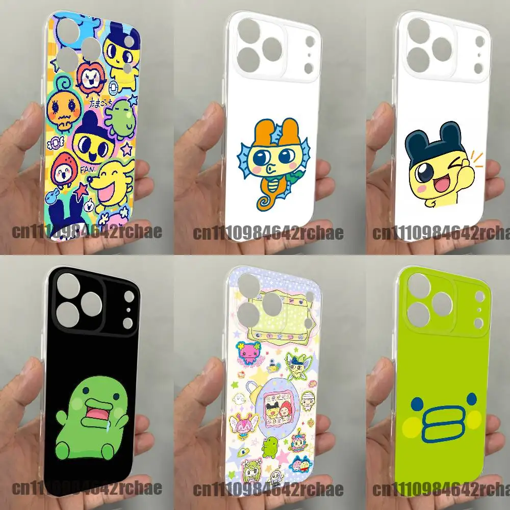

For T-Tamagotchi Mametchi Kuchipatchi Phone Case iPhone 13,16,11,14,15,17,12,Air,Mini,Pro,Max,Plus,E DIY Clear Soft Cover