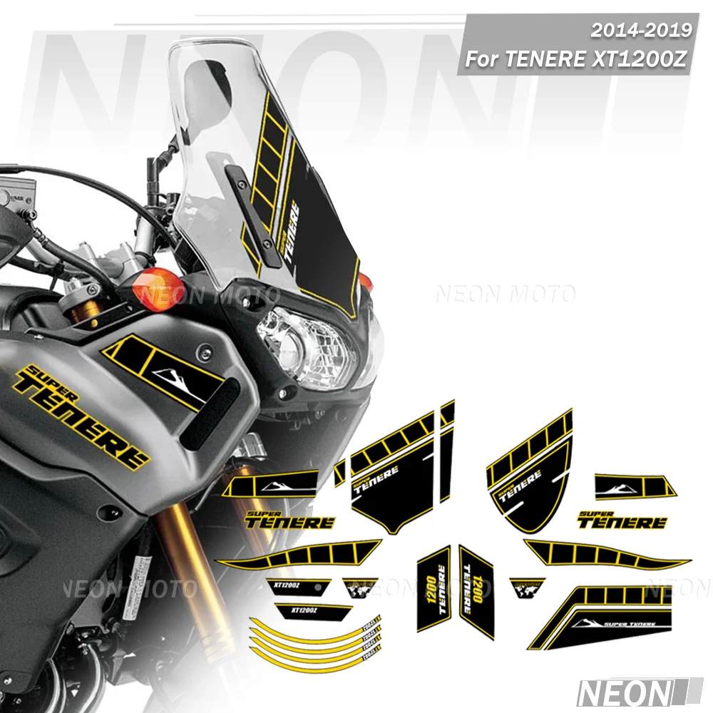 Motorcycle Stickers For YAMAHA SUPER TENERE XT1200Z XT 1200 Z 2014 2015 2016 2017 2018 2019 Tank Pad Stickers Wind Deflector