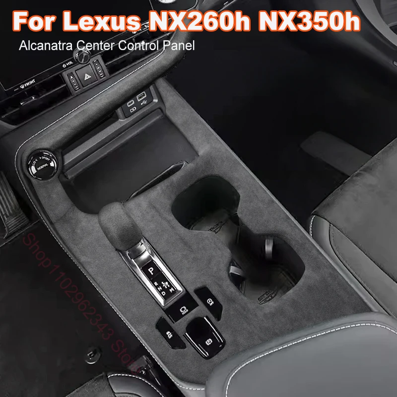 

For Lexus NX260h NX350h NX400 2022 2023 Alcanatra ABS Interior Center Control Panel Gear sleeve Window Lifting Button Patch