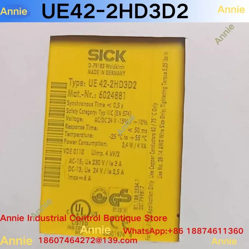 Second-hand test OK Original safety relay UE42-2HD3D2   6024881