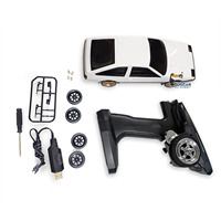 LDRC LD1801 1/18 Mini RC Drift Car RWD AE86 Radio Control Racing Painted Assembled Vehicles Flip Light Gyroscope Gifts