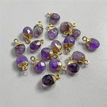 5顆6x10毫米刻面天然石橢圓形吊墜,適用於DIY珠寶製作,項鍊耳環寶石配件批發 8 最佳銷售 寶石飾品 - №4