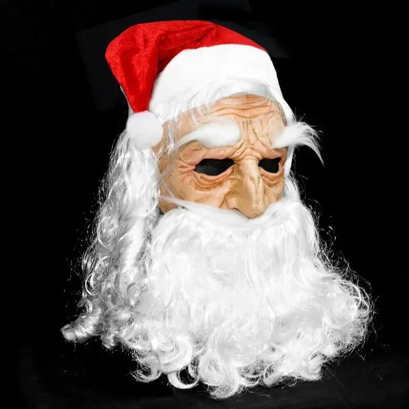 Nowa popularna maska Świętego Mikołaja Świąteczne nakrycie głowy Boże Narodzenie Halloween Prezent urodzinowy Zabawki dla dzieci